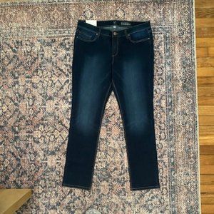 New York & Company Skinny Jeans Dark Denim 14 Petite NEW